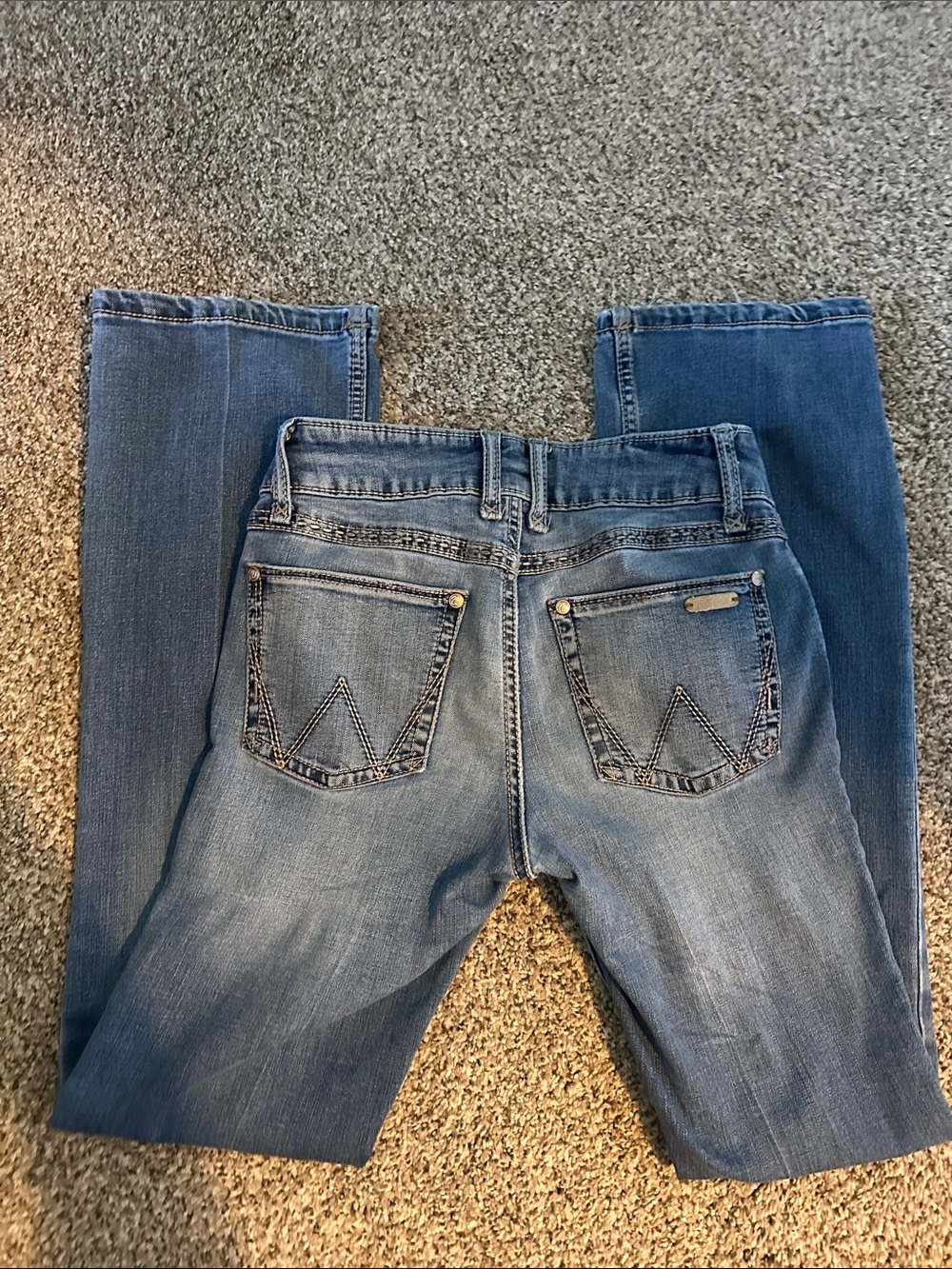 Women’s Wranglers Light Blue Denim Jeans - Classic Back Pocket Style